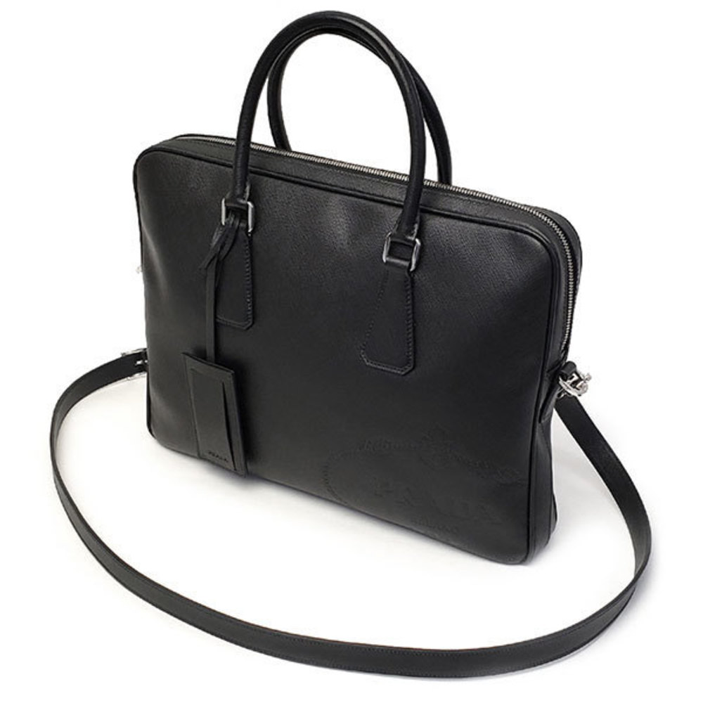 Prada Briefcase Saffiano Travel Nero - Picture 2 of 4